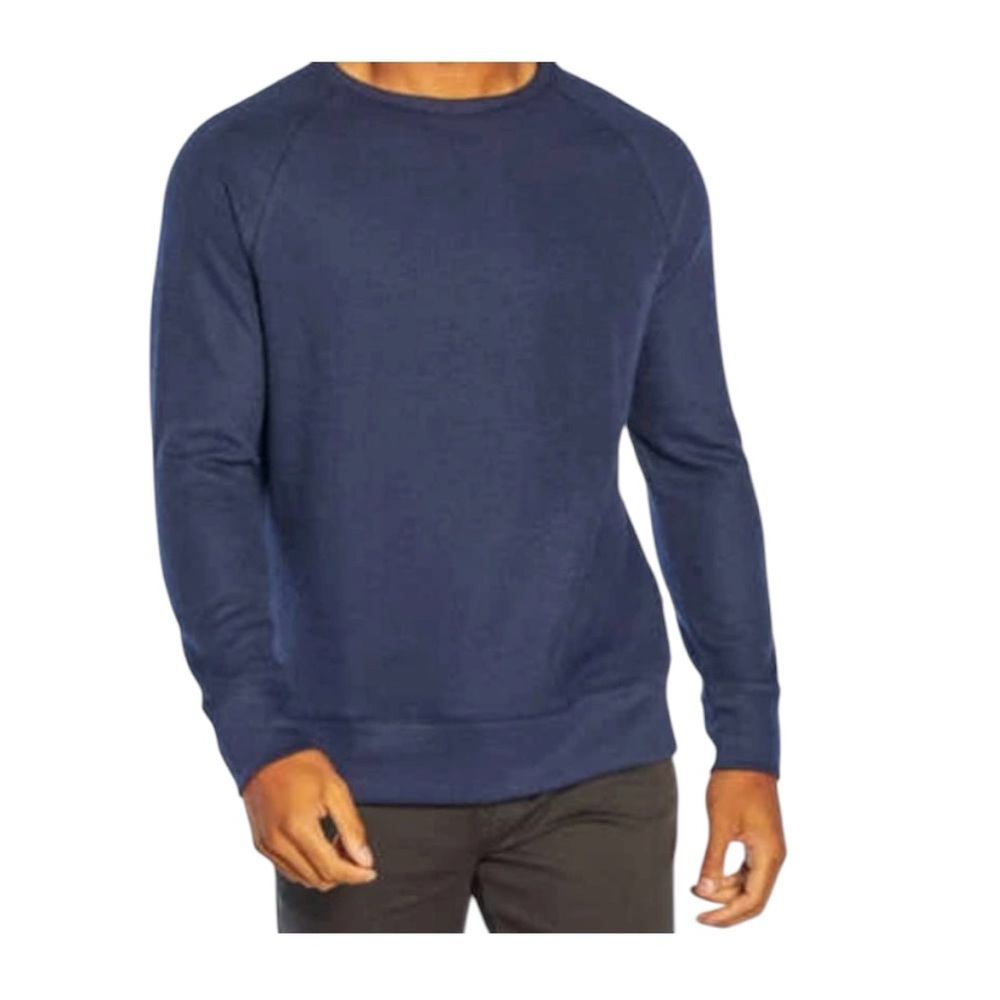 Banana Republic Men's Deep Blue Crewneck Pullover Sweater Size Extra Large